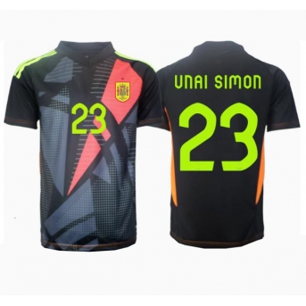 Spagna Unai Simon #23 Portiere Maglia Gara Trasferta Repliche Europei 2024